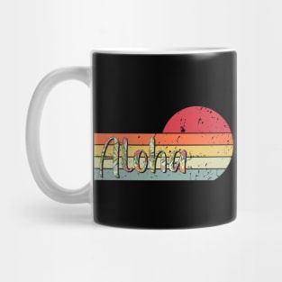 Vintage Aloha Summer Sunset Mug